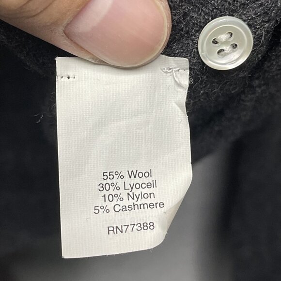 J.Crew Argyle Wool Blend Cardigan Sweater XL Gray & Purple - Picture 3 of 5